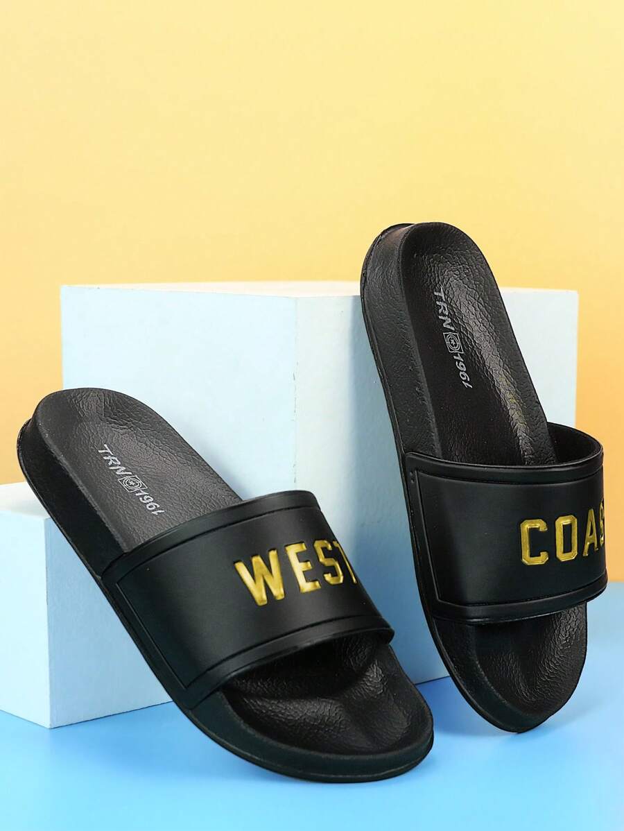 男士涼拖鞋 - 黑色 - 查看 1