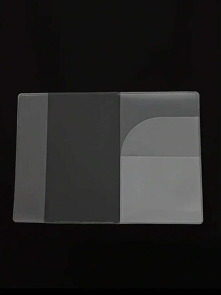 3 piezas Estuche para pasaporte transparente protectora tarjeta de identificación impermeable - transparente - Añade 2
