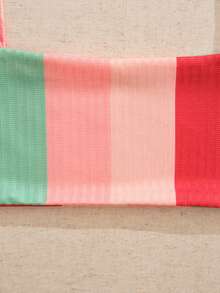 SHE(IN) BRASIL Striped Print Drawstring Side Cami Top - 彩色 - 查看 6