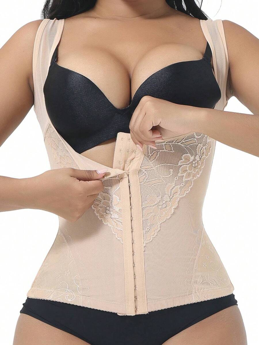 Contrast Lace Waist Trainer