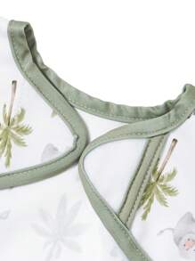 2pcs Giraffe & Cat Pattern Baby Waterproof Bib - Multicolor - View 7