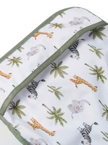 2pcs Giraffe & Cat Pattern Baby Waterproof Bib - Multicolor - View 9