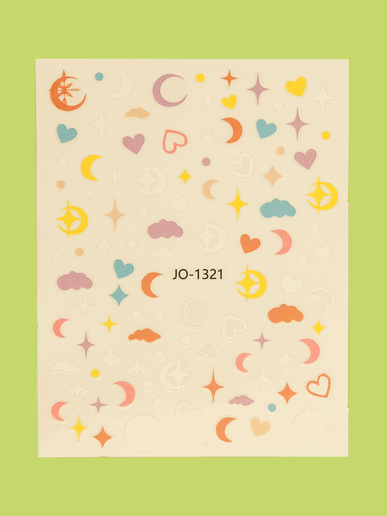 1sheet Moon & Cloud Pattern Nail Art Sticker SHEIN USA