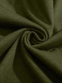 INAWLY Slogan Graphic Tee Be Real Not Perfect Graphic Tees Women Tops - Army Green - View 4