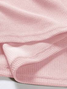 Manfinity Homme Men Quarter Zip Contrast Collar Tee