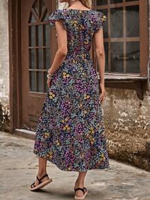 EMERY ROSE 碎花荷葉邊連衣裙 - 彩色 - 查看 2