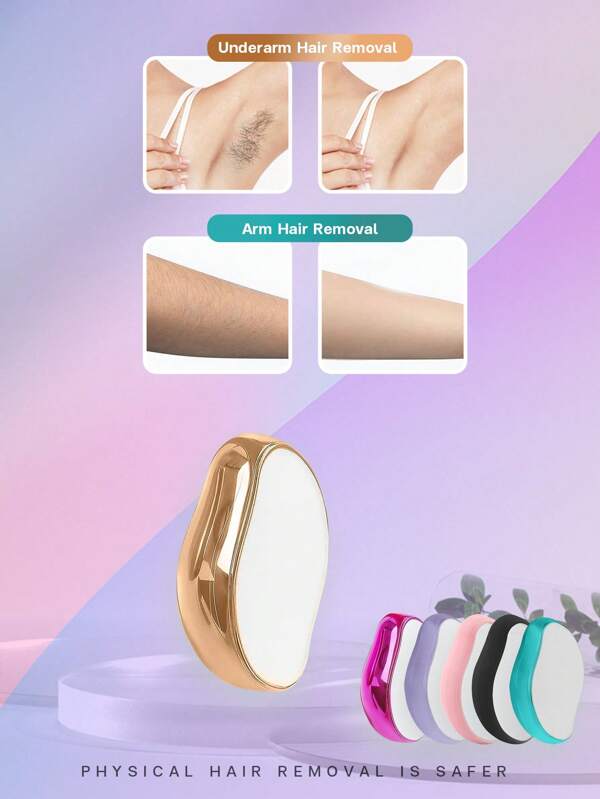 Mango Shaped Crystal Hair Eraser And Foot File, 1pc Reusable Crystal