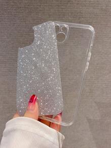 金屬亮絲手機殼 - 銀色 - 查看 3