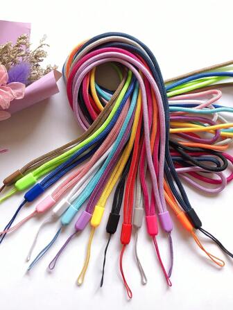 Set de 5 lanyards minimalistas aleatorios para teléfono, regalos para madre, familia, amigos, cumpleaños, festividad, colgante de teléfono, cadena de teléfono