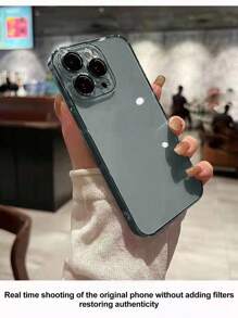 透明手機殼相容 iPhone 15/15Pro/15Plus/15Promax - 黑色 - 查看 1