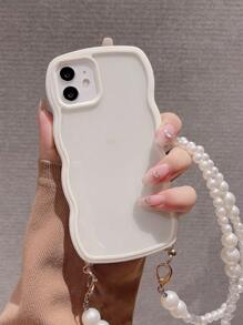 素色手機殼帶斜肩包手機掛繩 - 無色 - 查看 4