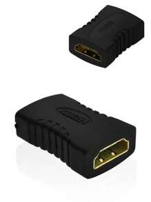 2pcs Black HDMI-Compatible Female To Female Coupler Adapter - Black - View 6