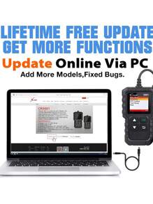 Máy quét Creader 3001 OBD2, Chế độ đọc mã lỗi động cơ 6 Công cụ quét chẩn đoán CAN Tương thích với tất cả các xe giao thức OBDII từ năm 1996, Cập nhật miễn phí trọn đời - màu đen - Xem 5