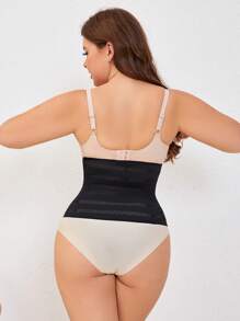 Plus Hook And Eye Waist Trainer - Black - View 2