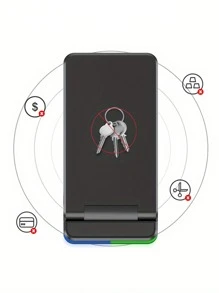 1 cargador inalámbrico 3 en 1 compatible con AirPods, iPhone y Apple Watch - Negro - Ver 2