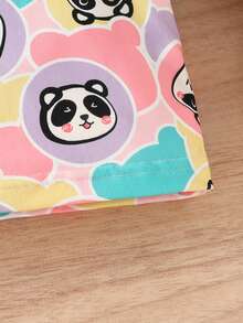 SHEIN Tops em bé Hoạt hình Tất cả trên in - Nhiều màu - Xem 6