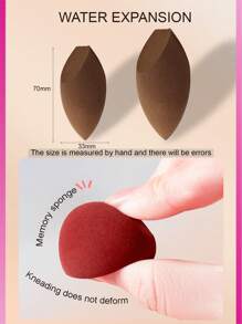 baopinger 3 piezas de esponjas ovaladas de doble corte de color marrón oscuro para maquillaje facial, transpirables y fáciles de transportar, esponjas de maquillaje para mezclar loción en el rostro, para uso húmedo y seco, la primera opción para herramientas de belleza y maquillaje, libres de líquido, crema y polvo, maquillaje, barato, decoración de habitaciones, tocador, viajes, dormitorio, accesorios de maquillaje, borla, difuminador de maquillaje, borla de polvo, esponja de maquillaje, barato, rellenos de calcetines, maquillaje, herramientas de maquillaje, cosas baratas, regalos, regalos para mujeres, regalos de Navidad - Café integral - Ver 7