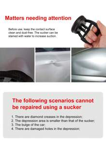 1pc Car Dent Repair Suction Cup - Black - View 4