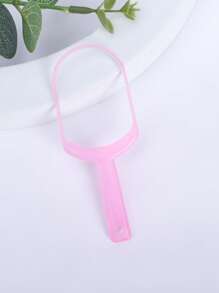 1Pc Tongue Scraper,Tongue Cleaner Tongue Brush Copper Tongue Gum Tongue Oral Cleaning Tool Oral Hygiene Tool - Pink - View 2