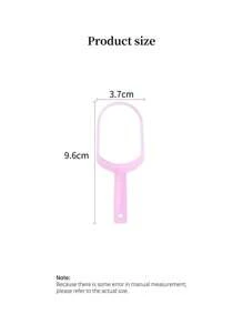 1Pc Tongue Scraper,Tongue Cleaner Tongue Brush Copper Tongue Gum Tongue Oral Cleaning Tool Oral Hygiene Tool - Pink - View 3