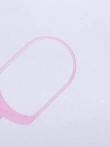 1Pc Tongue Scraper,Tongue Cleaner Tongue Brush Copper Tongue Gum Tongue Oral Cleaning Tool Oral Hygiene Tool - Pink - View 4