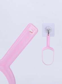 1Pc Tongue Scraper,Tongue Cleaner Tongue Brush Copper Tongue Gum Tongue Oral Cleaning Tool Oral Hygiene Tool - Pink - View 5