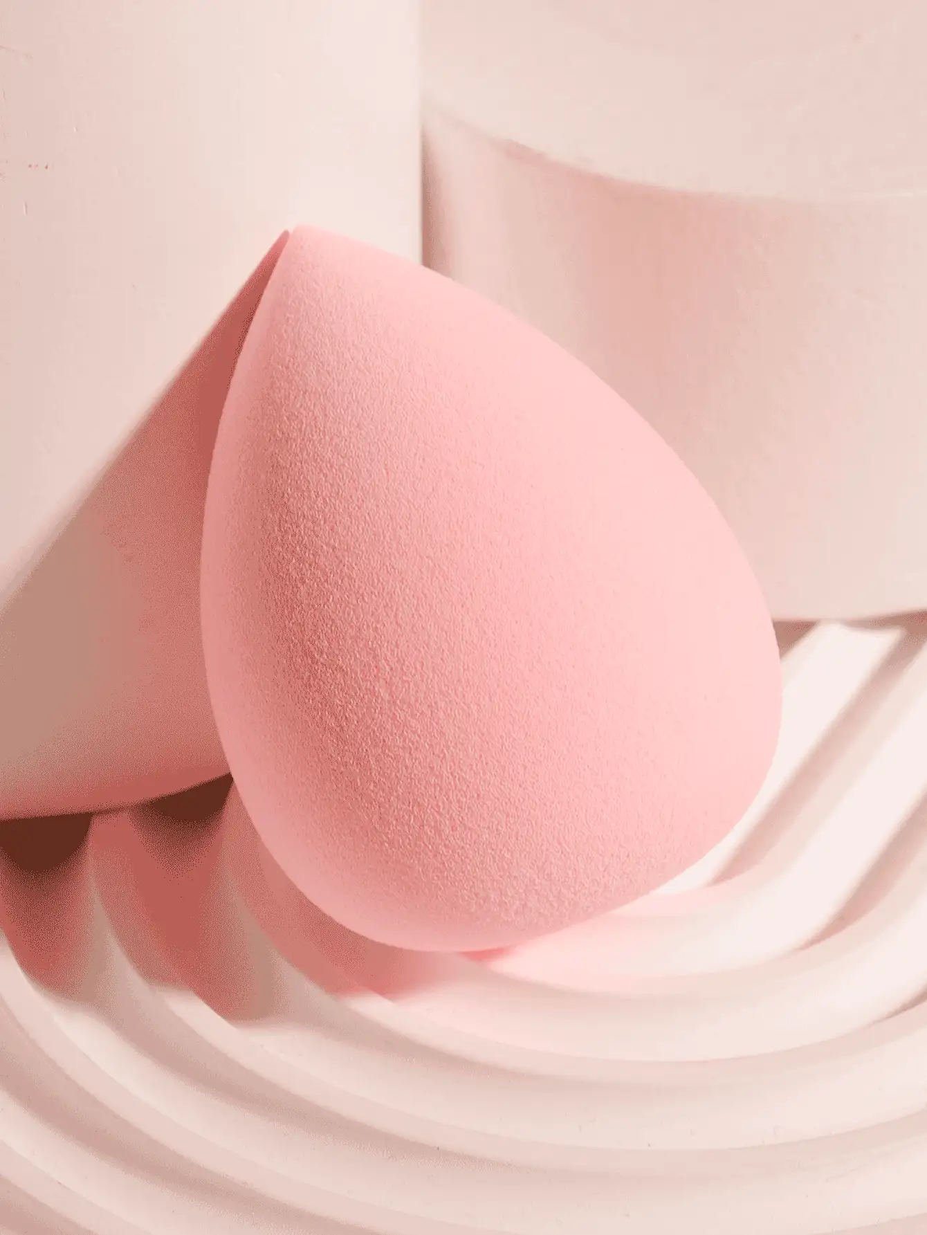 Makeup Sponge , 1pc pink Soft To Touch cosmetic sponge Dry Wet Use Beauty Egg Makeup Egg Set Makeup Blender For Face Makeup Black Friday - Baby Pink - View 3
