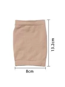 Bảo vệ gót chân, 2 Cái Gel chống khô đàn hồi Gót tay Achilles Gân Pad Vớ Vớ nứt gót chân - Màu be - Xem 3