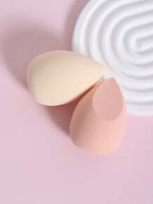 Makeup Sponge (2pcs/Pack), Mixed Foundation Makeup Sponge, Suitable For Liquid, Cream And Powder Makeup, Multicolor, Latex-Free, Dry & Wet Dual-Use Foundation Cream, Suitable For All Skin Types.