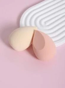 Makeup Sponge (2pcs/Pack), Mixed Foundation Makeup Sponge, Suitable For Liquid, Cream And Powder Makeup, Multicolor, Latex-Free, Dry & Wet Dual-Use Foundation Cream, Suitable For All Skin Types.