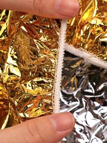 染髮帽，1入組金色錫紙帽適合脫毛帽，烤油帽乾濕發帽子適合燙髮 - 金色 - 查看 4