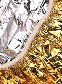 染髮帽，1入組金色錫紙帽適合脫毛帽，烤油帽乾濕發帽子適合燙髮 - 金色 - 查看 5