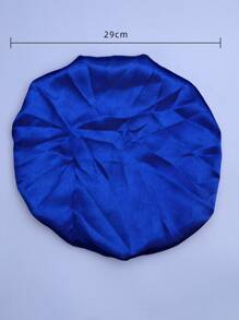 發帽，1入組彈力緞面護髮帽時尚彈力護髮帽緞面洗漱帽