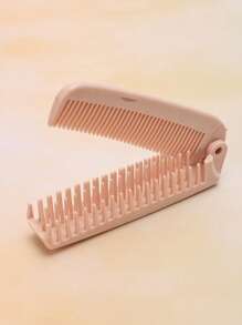 Wide Tooth Comb, 1Pc Pink Plastic Portable Hair Comb Detangling Hair Comb Durable Hair Styling Comb For Styling Hair - Dusty Pink - View 6
