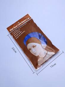 發帽，1入組彈力緞面護髮帽時尚彈力護髮帽緞面洗漱帽