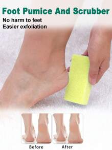 Foot Exfoliator,1Pc Yellow Foot File Foot Pumice Stone Foot Scrub Foot Care Tool - Yellow - View 1