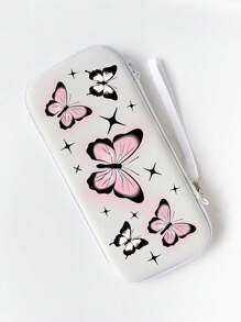 1入組蝴蝶圖案拉鍊收納袋適用於Switch適合旅行 - 彩色 - 查看 3