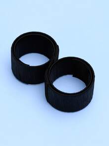 充分捲髮器滾輪,髮髻工具,1入組黑色拍打帶,頭髮編織工具 - 黑色 - 查看 6