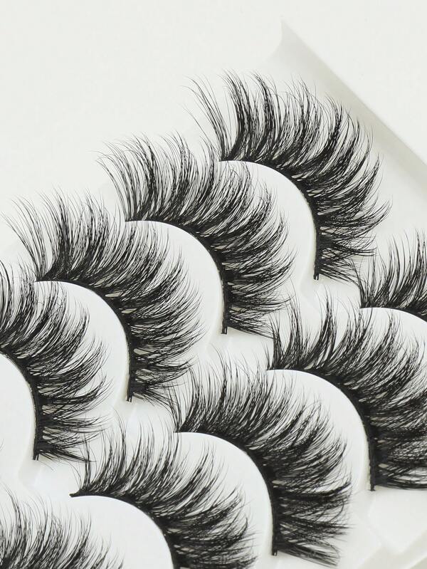 AYRMILLA Lashes 5 Pairs Natural False Eyelashes Fluffy Soft Dramatic 3D Mink Lashes Long Wispy Eyelash Multi-Layered Eyelashes Short Thick Fake Eyelash Extension Bulk Makeup Products Wedding Party & Club Daily Work Meeting Natural Fake Lashes Comfortable To Wear Band Eye Lashes Handmade Upper Lash Winged End Eye Elongated Eyelashes Natural Realistic Eyelash Full Strip Lashes Lasting Volume Popular Make Up Beauty Tools Full False Lashes Eyelashes Extension Kit