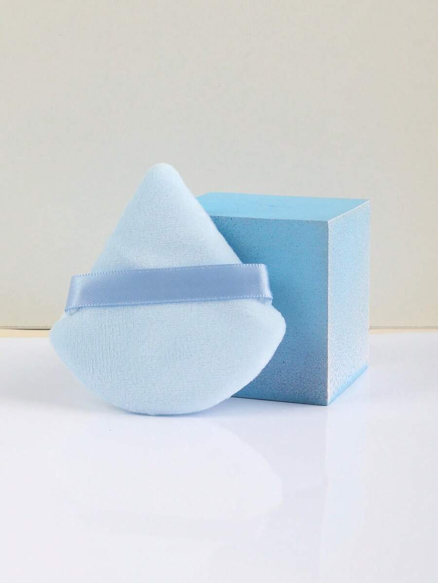 Bông phấn trang điểm , 1 Miếng Ánh sáng Xanh Cái quạt Siêu Bột Puff Phấn phủ dạng bột Trang điểm Applicator Mỹ phẩm Bọt biển Trang điểm Máy xay - Màu xanh nhạt - Xem 1