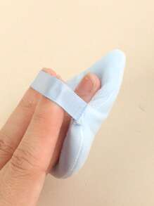 Bông phấn trang điểm , 1 Miếng Ánh sáng Xanh Cái quạt Siêu Bột Puff Phấn phủ dạng bột Trang điểm Applicator Mỹ phẩm Bọt biển Trang điểm Máy xay - Màu xanh nhạt - Xem 5