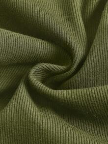 SHEIN Maternidad Mono de tirantes unicolor - Verde militar - Ver 8