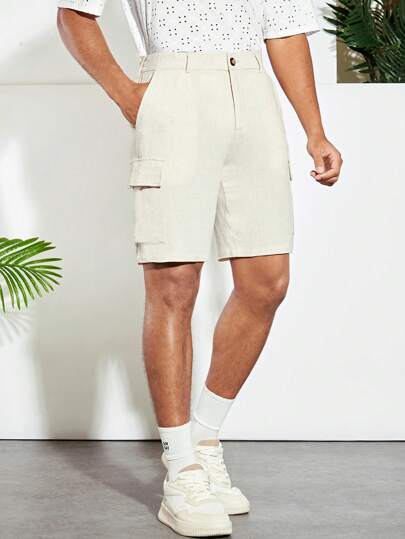 Männer Shorts mit seitlichen Pattentaschen, Cargo,