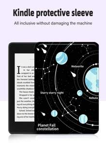 星空圖案PU皮革保護套適用於iPad - 彩色 - 查看 1