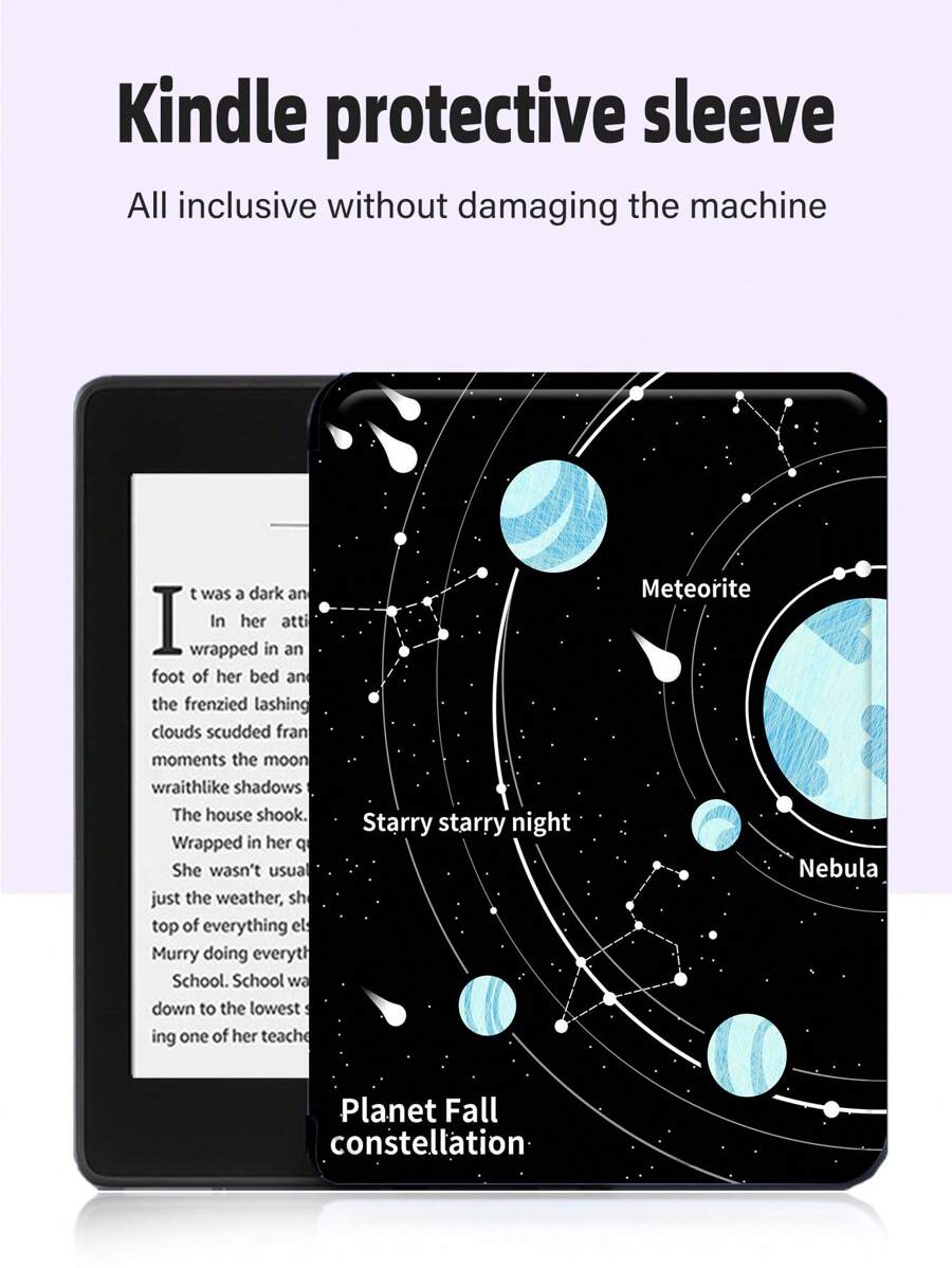 星空圖案PU皮革保護套適用於iPad - 彩色 - 查看 1