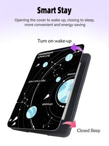 星空圖案PU皮革保護套適用於iPad - 彩色 - 查看 4