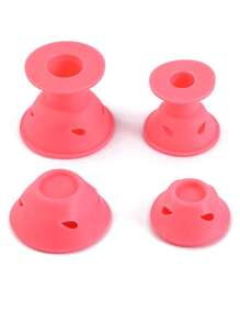 20件套粉色睡眠造型器、铃铛蘑菇卷发器套装，硅胶材质，卷发棒，免加热卷发器，卷发棒，美发产品及配件，适用于理发店、美容院、返校季、旅行度假等场合，卷发器，卷发梳，卷发器，卷发产品，卷发器，卷发卷发器，卷发工具，卷发器 - 粉色 - 查看 4