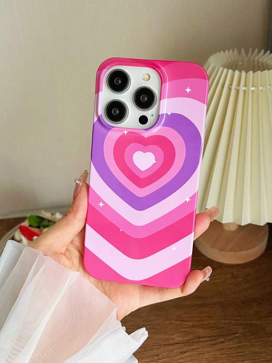 Vỏ điện thoại họa tiết trái tim - Nhiều màu - Xem 1