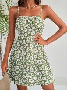 Soleia Daisy Floral Print Cami Dress - Multicolor - View 4