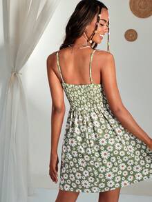 Soleia Daisy Floral Print Cami Dress - Multicolor - View 2